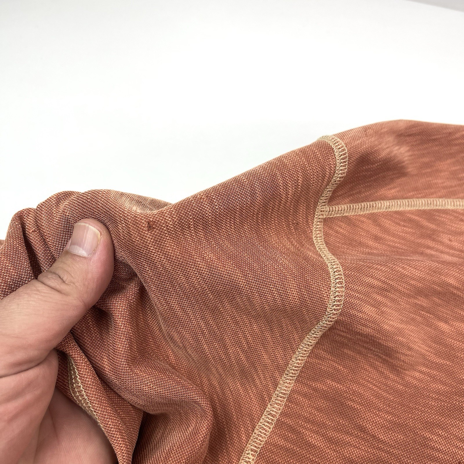 Tommy Bahama Burnt Orange Heather Tencel Blend T-Shirt Men’s Size L