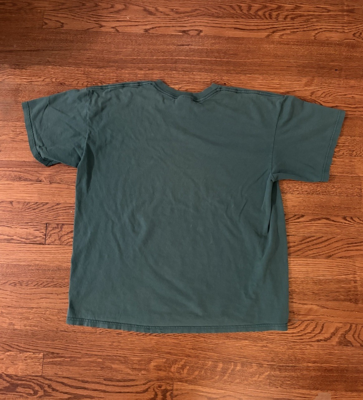 Nike Men’s L Green Swoosh Logo Graphic Cotton Vintage Short Sleeve T-Shirt