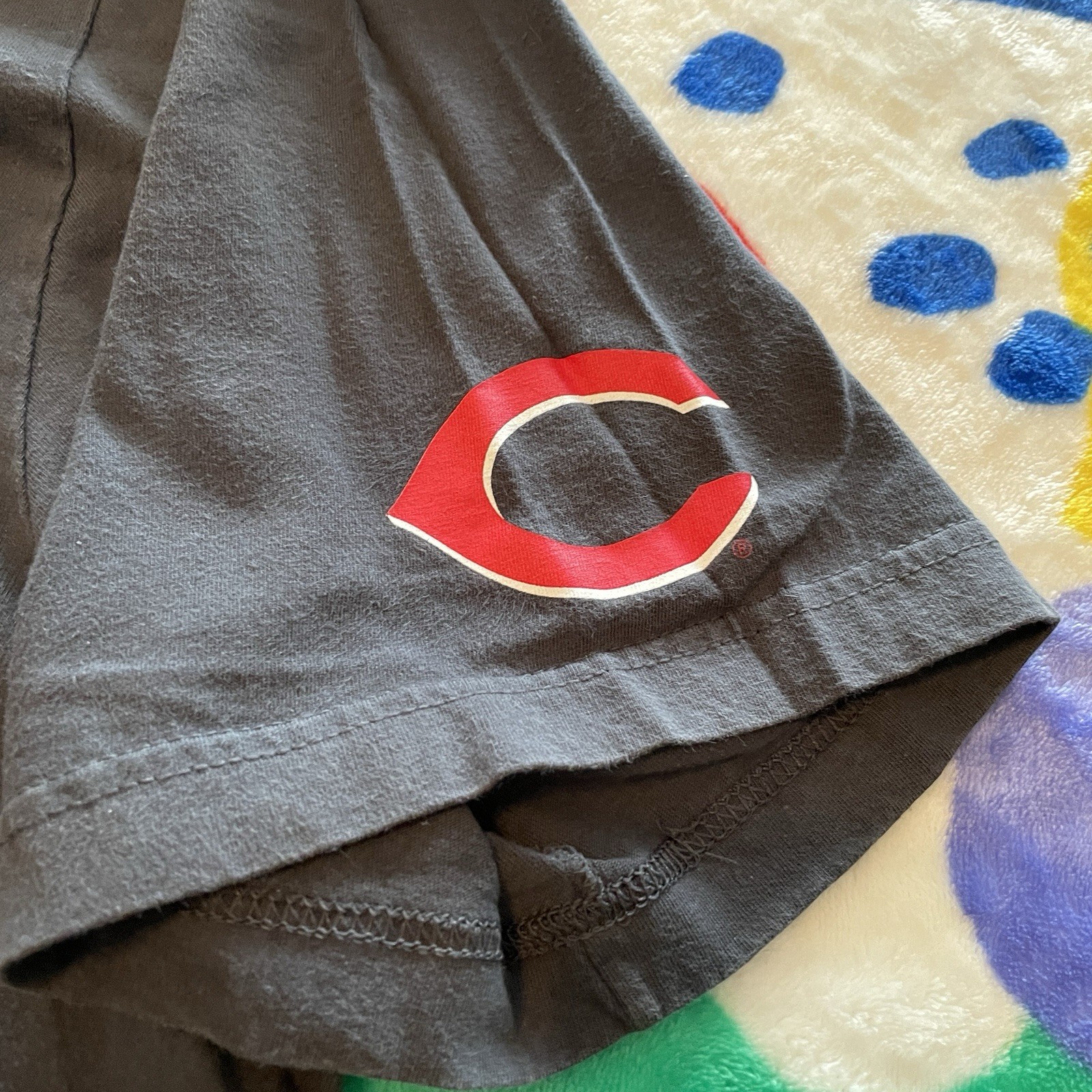 Nike Cincinnati Reds T-Shirt Men’s 2XL MLB Baseball Team C Logo Sportswear Gray