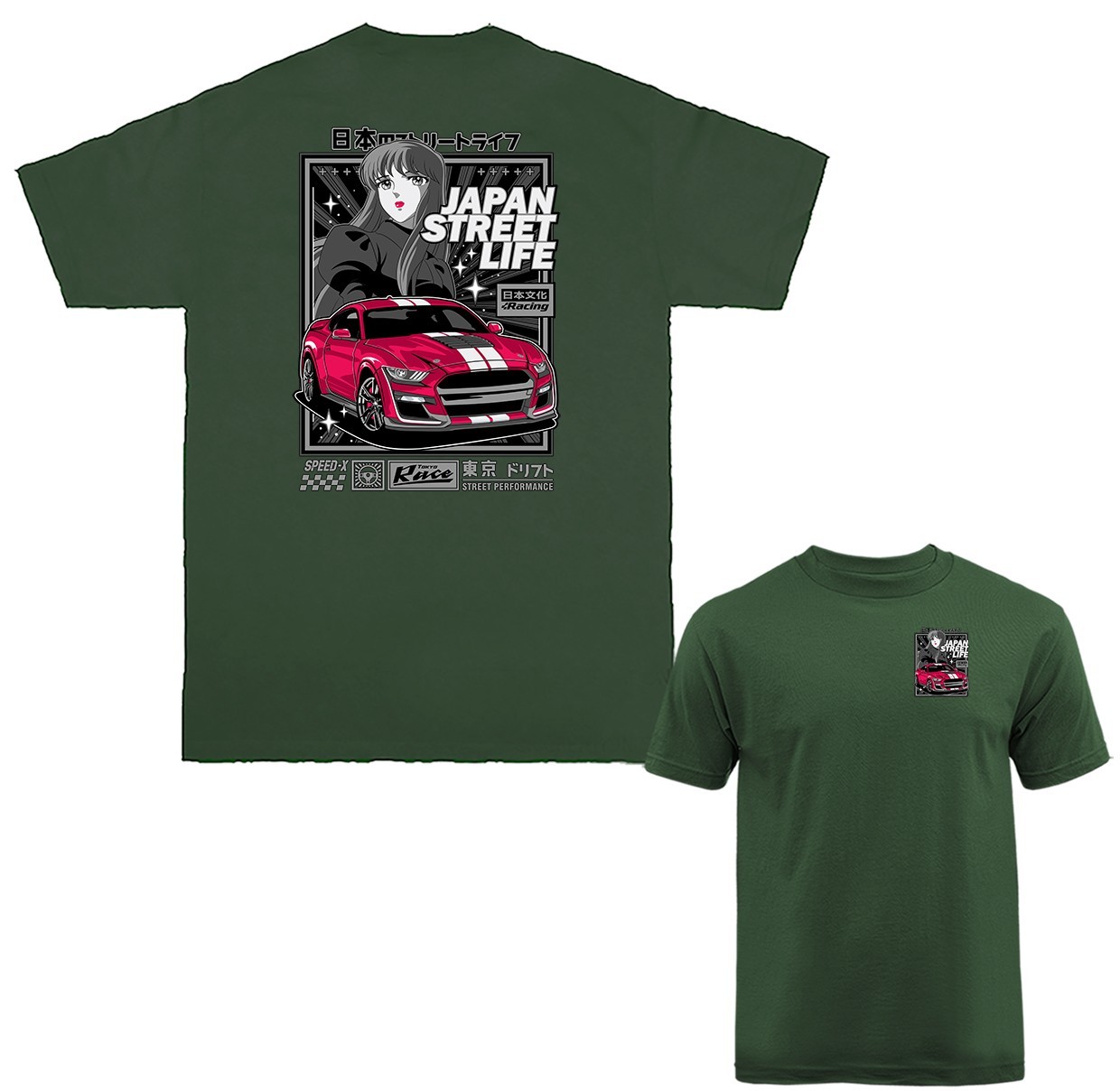 Japan Street Life Streetwear Imported Tuned Custom JDM Sports Car T-shirt