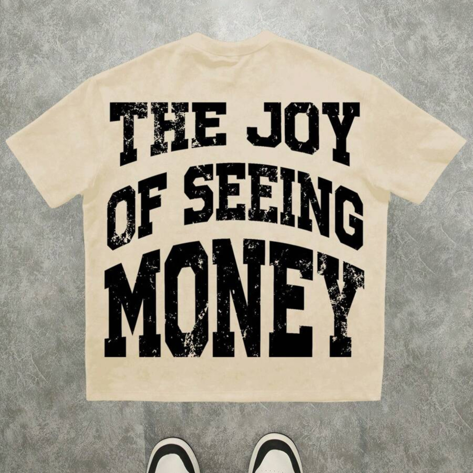 Oversized Hip Hop Graphic T Shirt Dollar Money Print Streetwear Tee Top for Men
