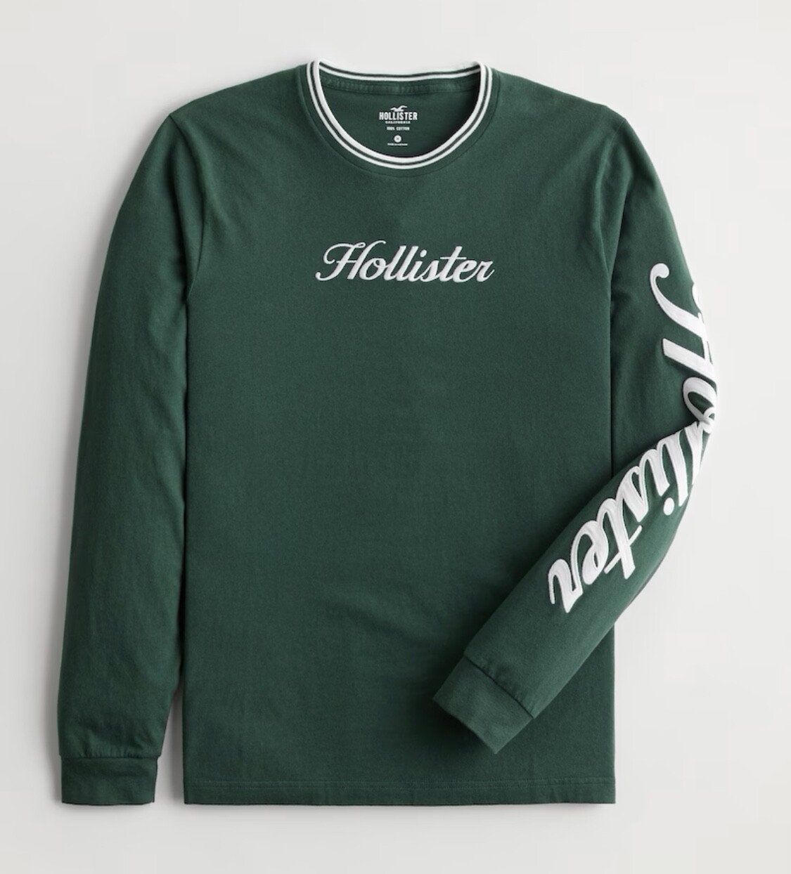 NWT HOLLISTER Men Long Sleeve Logo T-shirts | YOUR CHOICE | Sizes M, L, XL, XXL