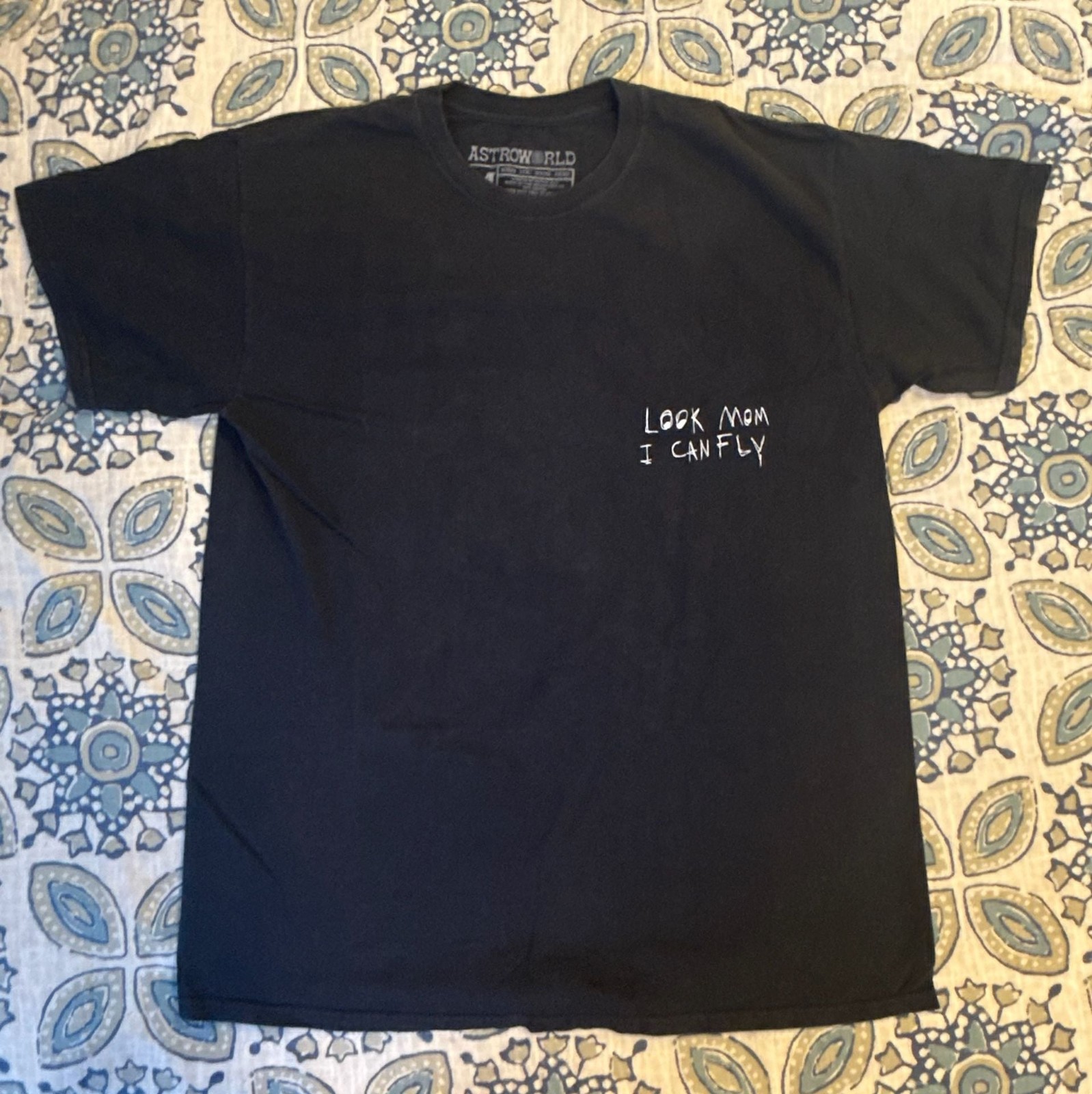 Travis Scott Astroworld Look Mom I Can Fly 2018 Houston Festival Tee
