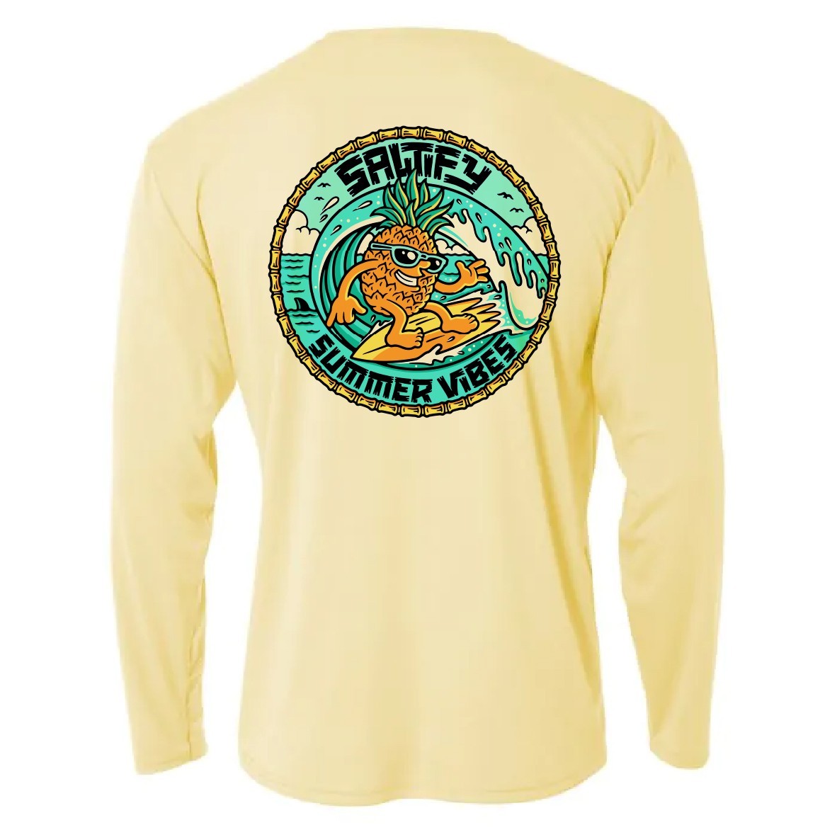 Long Sleeve Microfiber Fishing Boating UPF 50 Sun Protection Shirt