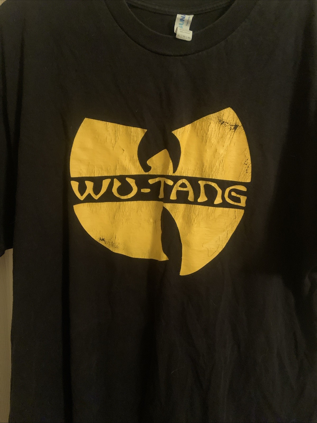 Classic Wu-Tang Clan Logo Black Tee Vintage Hip Hop Shirt Men’s XL Size