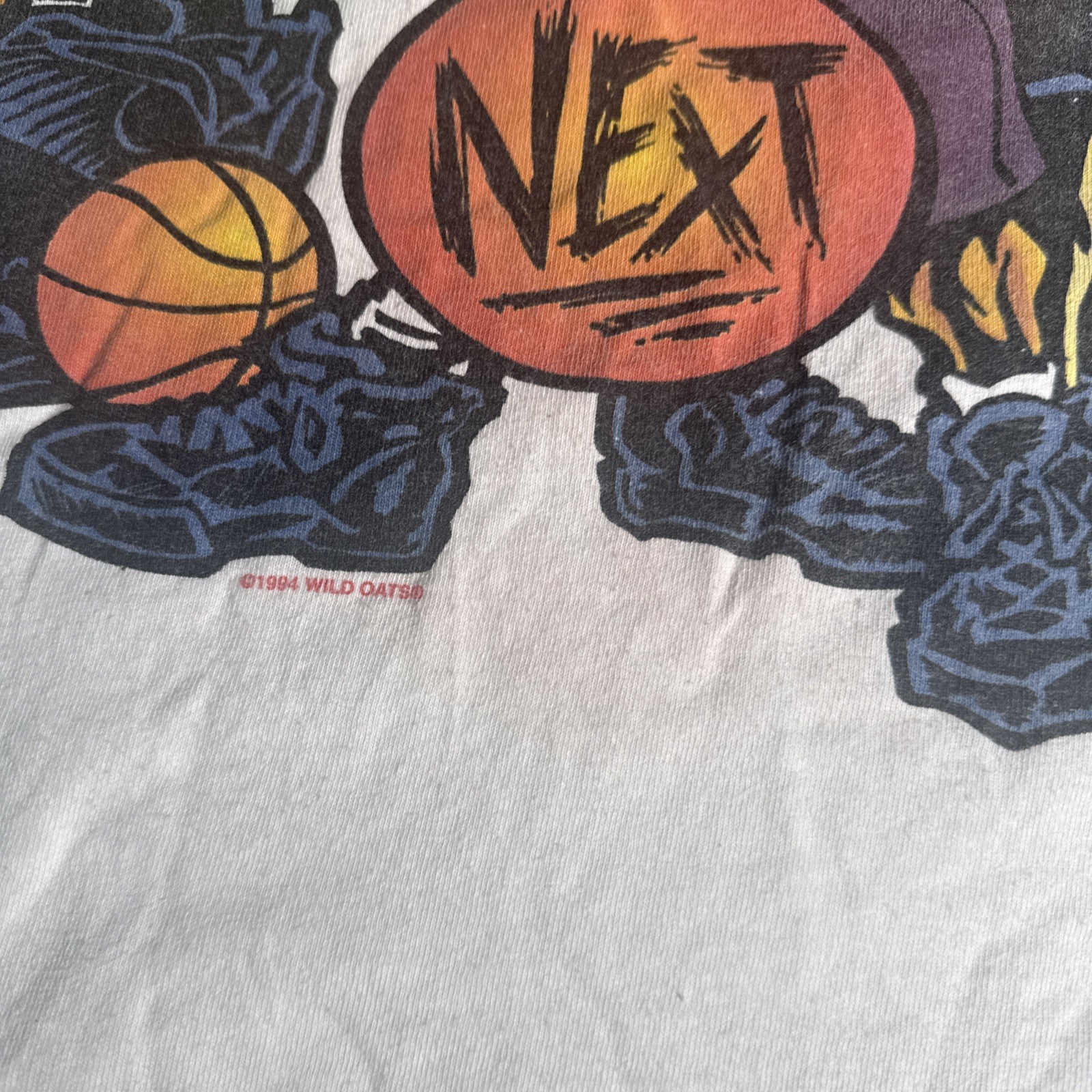 Rare Vintage Basketball “step Off” “next” 1994 T Shirt 90s Parody Satire Size L