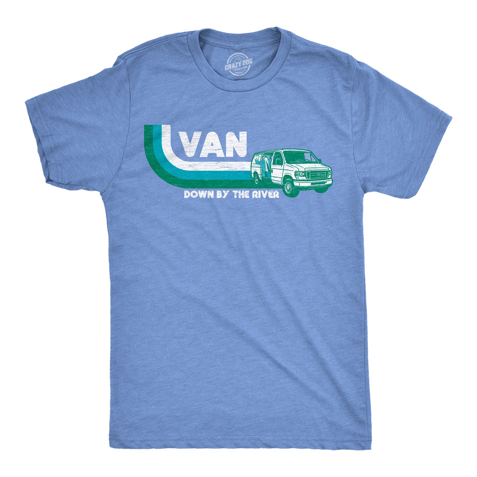 Mens Funny T Shirts Van Down By The River Sarcastic Retro Chris Farley Tee For