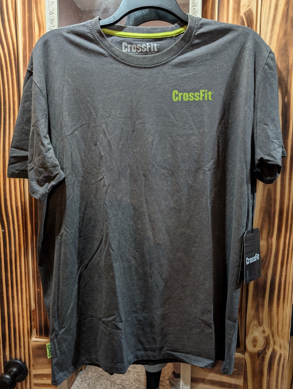 New Unisex Crossfit XL Pukie The Clown Tee – Charcoal Mineral Wash Male Female