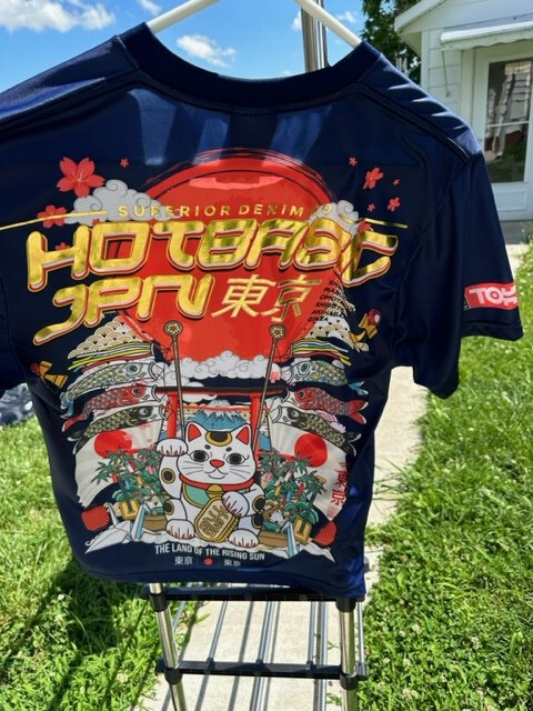 Cool Tshirt Japanese Style Light weight comfortable Unisex Machine Wash Cat Flag