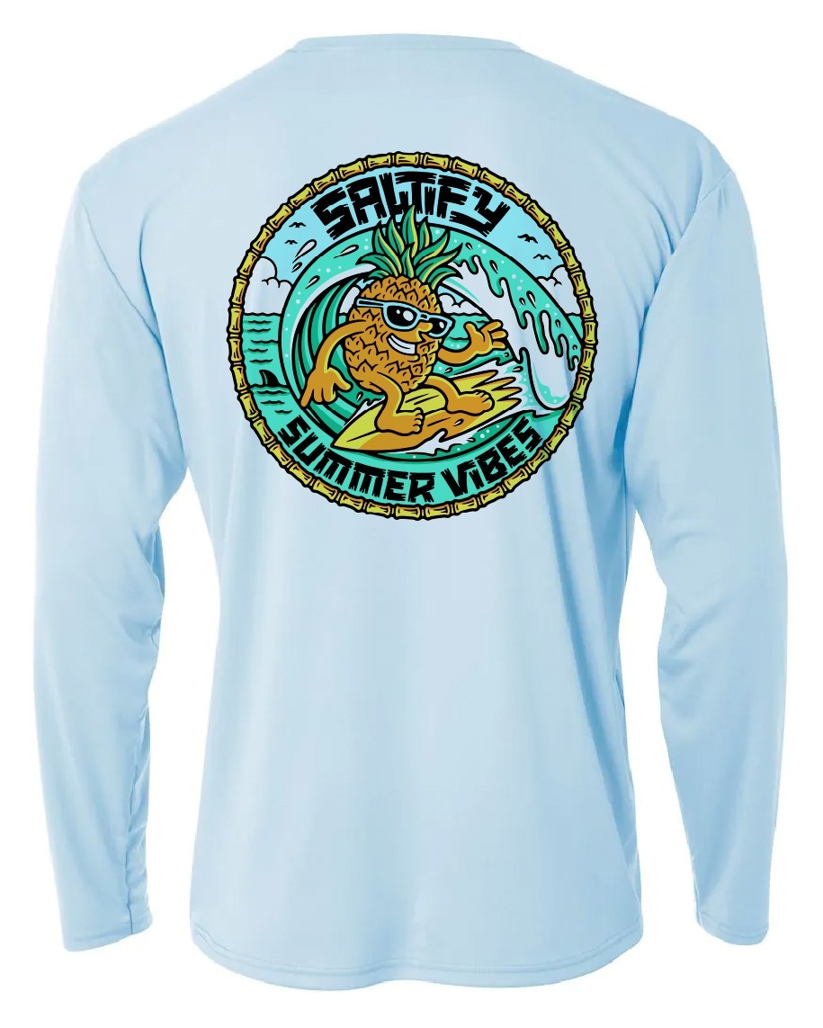 Long Sleeve Microfiber Fishing Boating UPF 50 Sun Protection Shirt