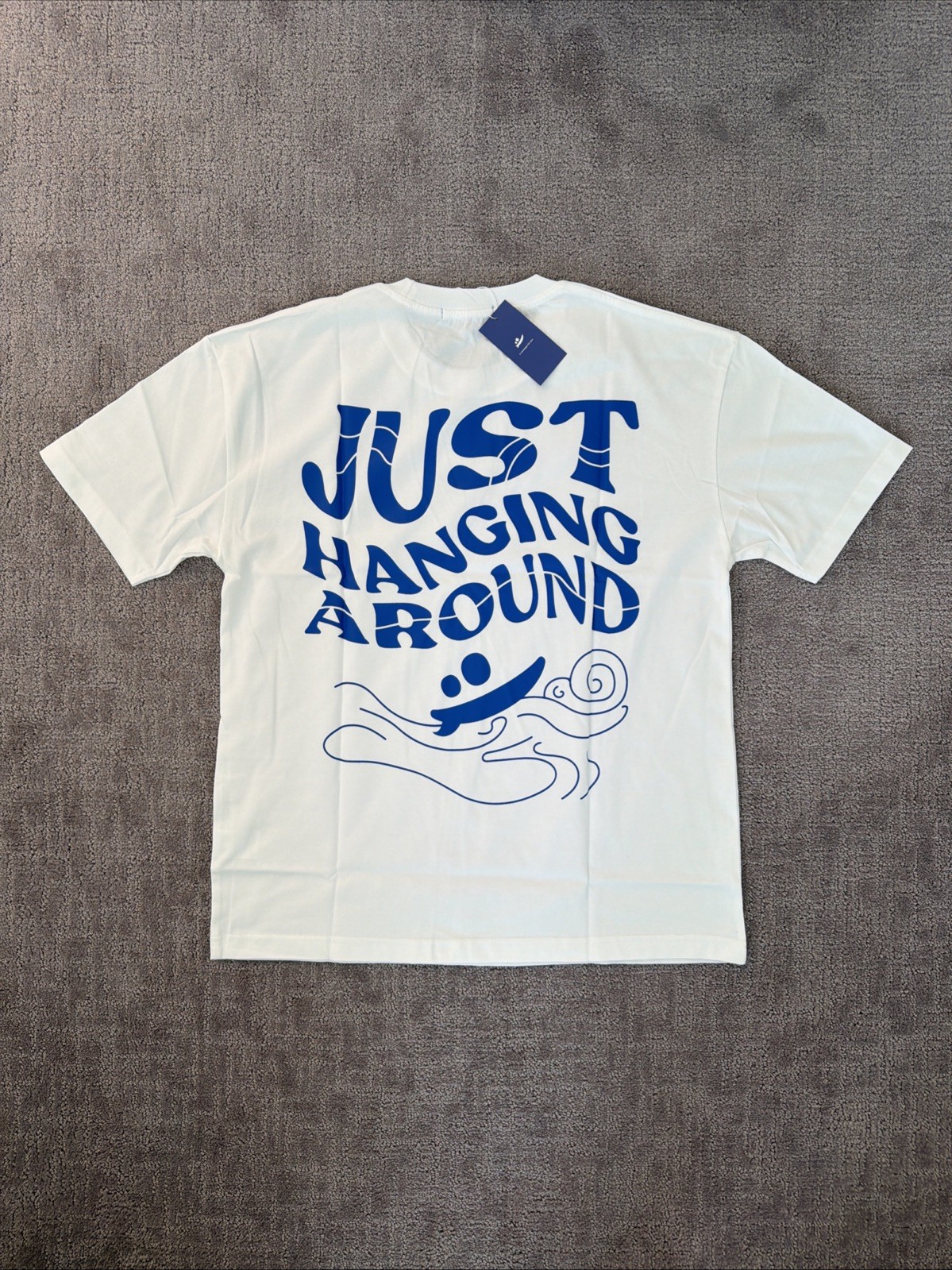 260 GSM Heavyweight Coastal Beach Graphic T Shirt Just Hanging Around Retro Tee