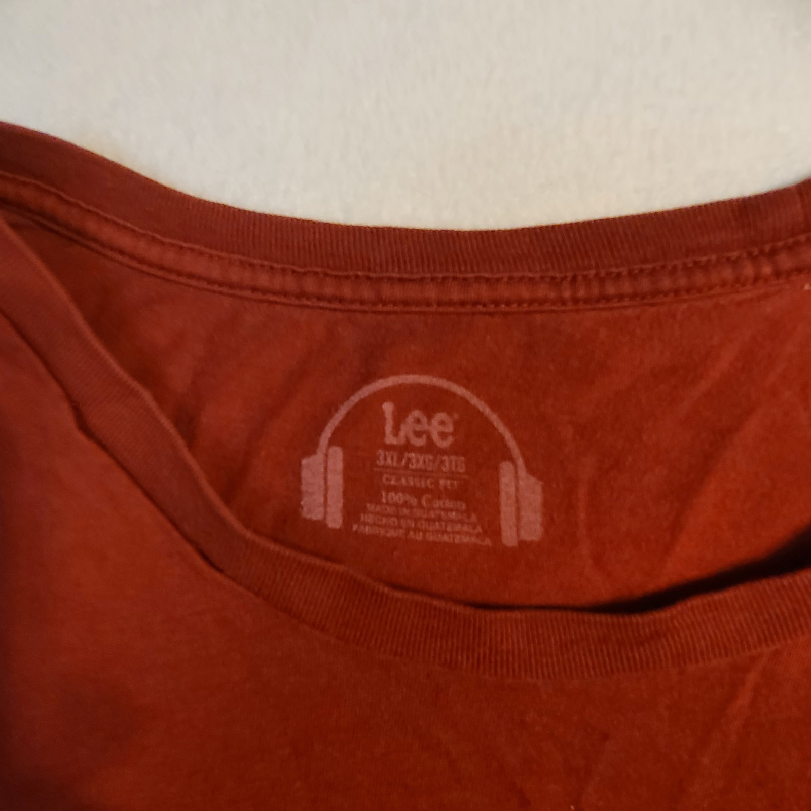 Vintage Lee Red Tiger 3XL Graphic Logo T-Shirt Crew Neck Short Sleeve Tagless
