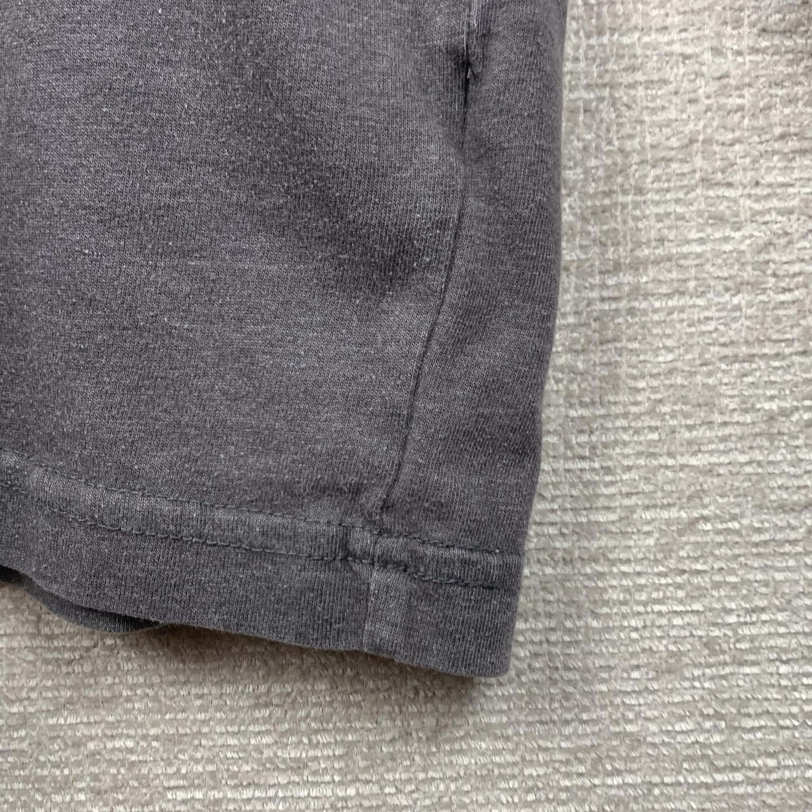 Croft & Barrow Henley Shirt Men Large Gray Long Sleeve Easy Care Soft Casual Son