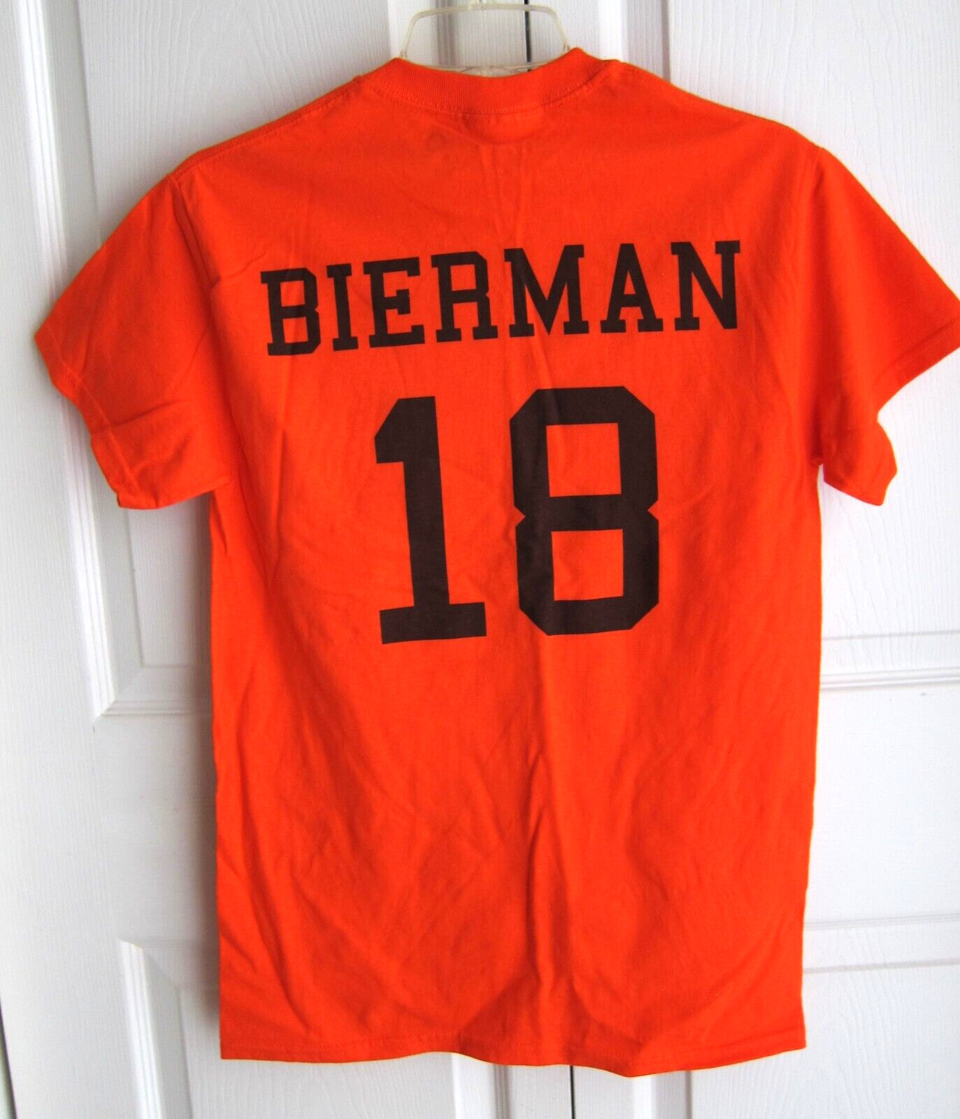 Hockey Juniors Teens PUCK OFF Orange T-Shirt 100% Cotton Size S – NEW