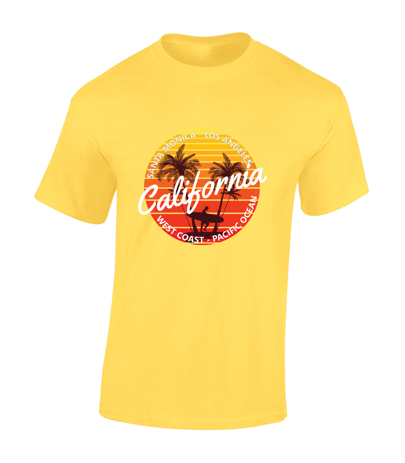 CALIFORNIA WEST COAST MENS T SHIRT COOL SUMMER BEACH HOLIDAY CLOTHING TOP