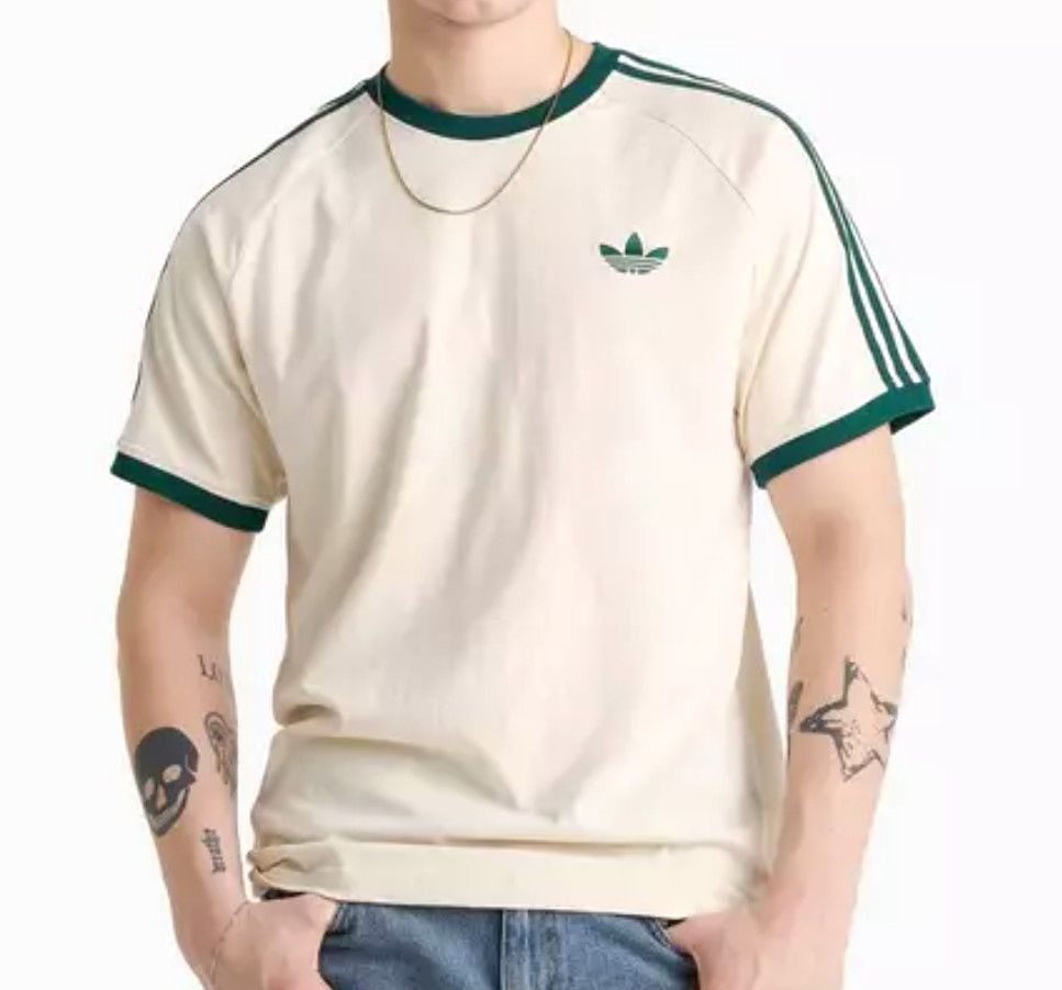 RARE NEW MENS ADIDAS ORIGINALS CALIFORNIA 3 STRIPES TREFOIL SHIRT ~ LARGE #HY79