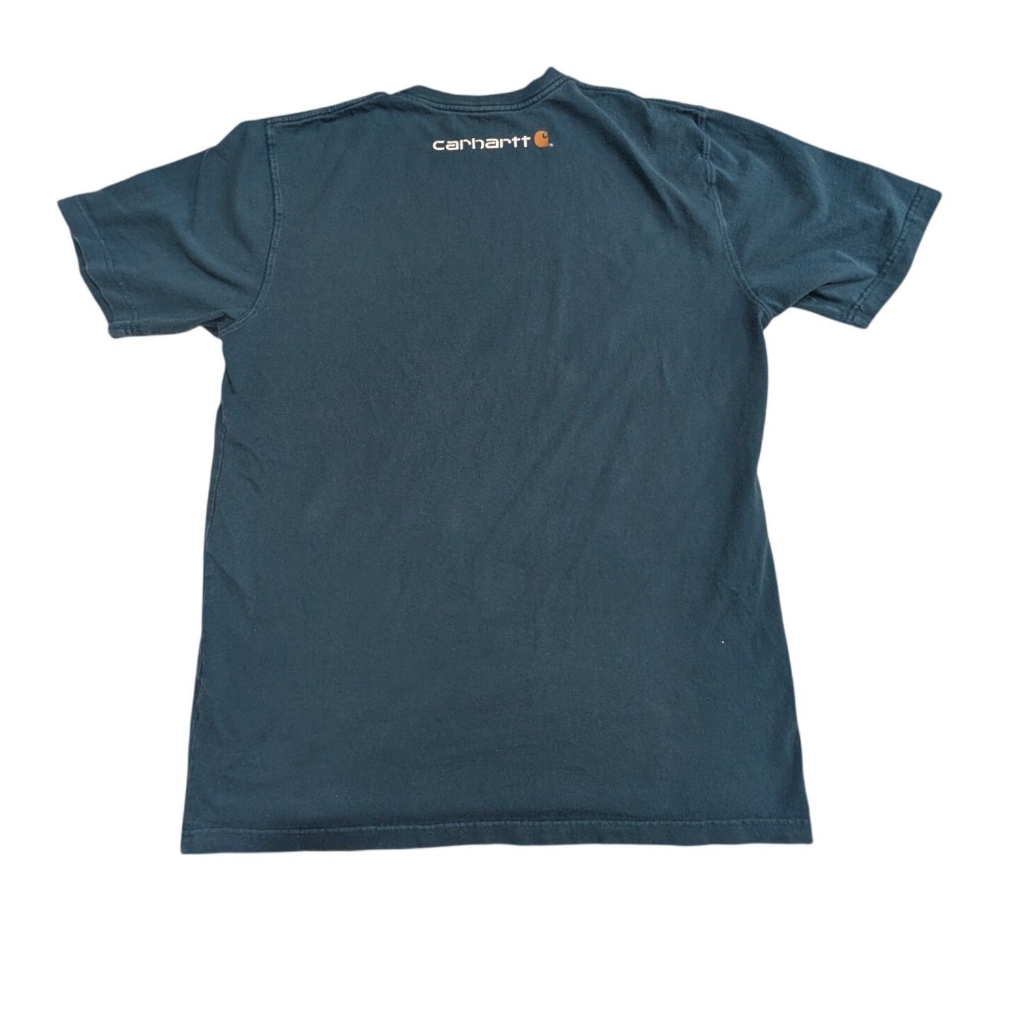 Carhartt Original Fit T Shirt Men’s L Tall Blue Front Logo Graphic Workwear Tee