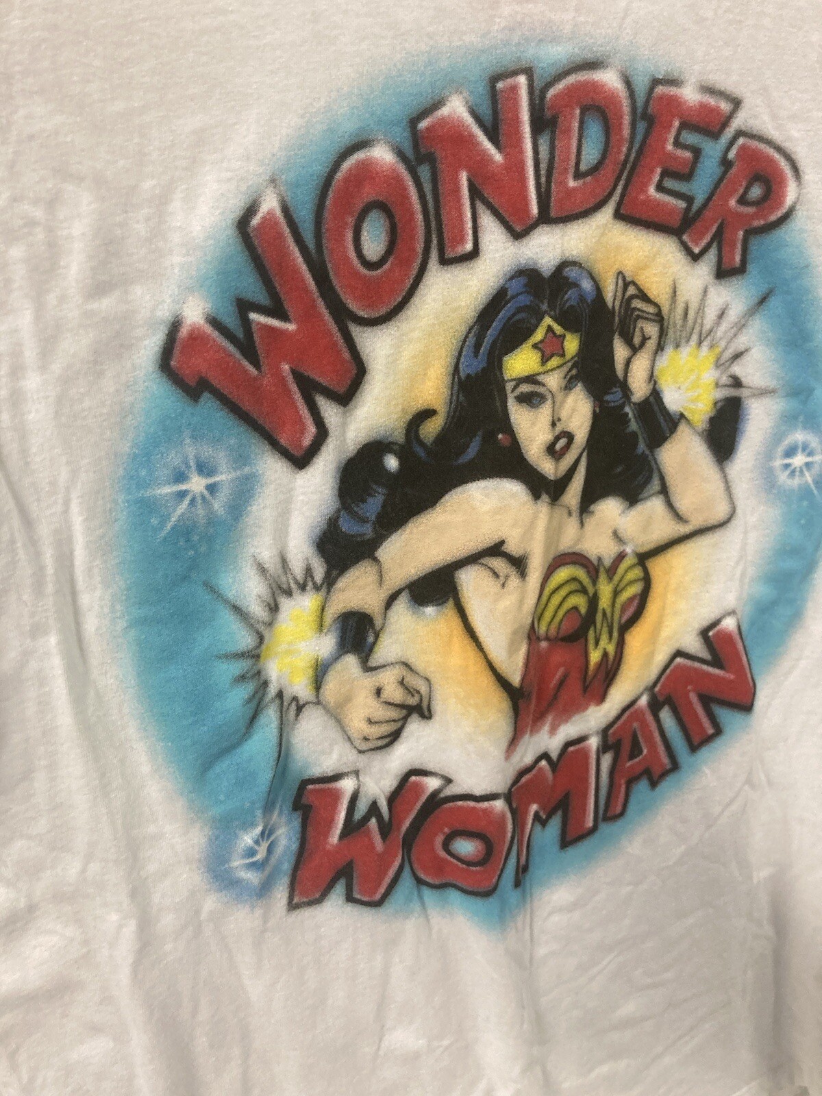 Wonder Woman Graphic T-Shirt Men’s Medium (White)