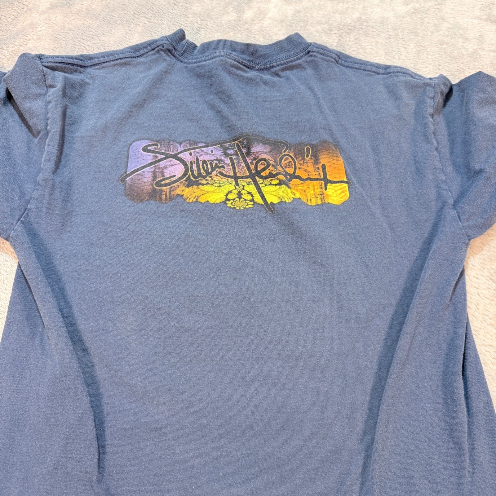Jimi Hendrix Authentic 2003 Zion Rootswear T Shirt Blue Graphic Print Men’s M