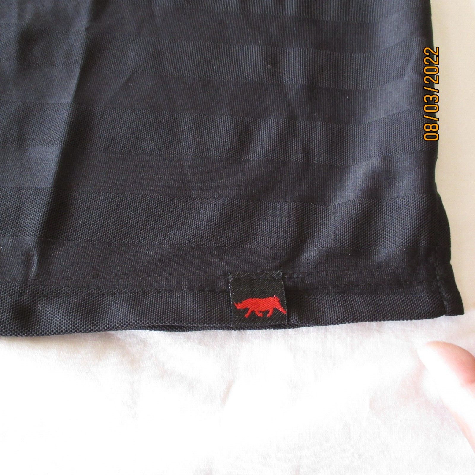 Red Rhino Men’s Shirt Elegant BLACK Polo Shirt LARGE Size NEW Machine WASH