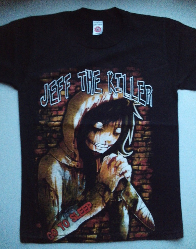 JEFF THE KILLER SHIRT,CREEPYPASTA SLENDERMAN HORROR ANIME MANGA DOUBLE SIDED