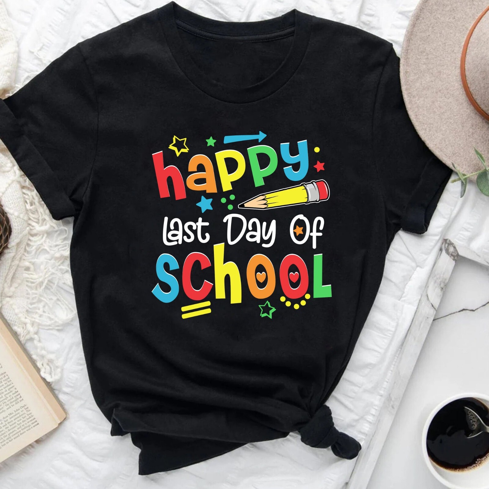 Happy Last Day Of School Shirt For Teacher & Student, Goodbye School Hello Summe