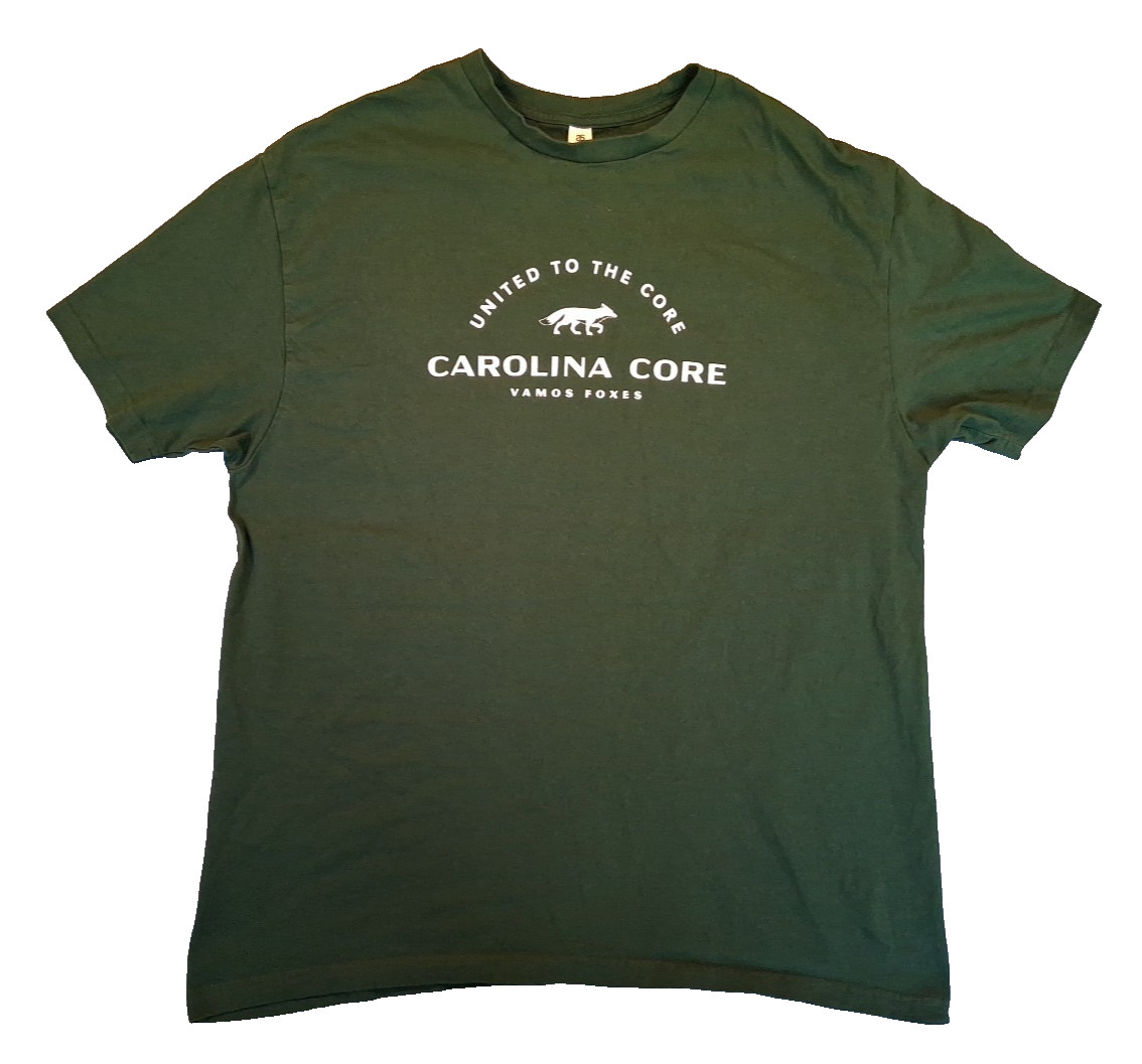 AS Colour Block Green Graphic Short Sleeve T-Shirt United the Core Carolina XL