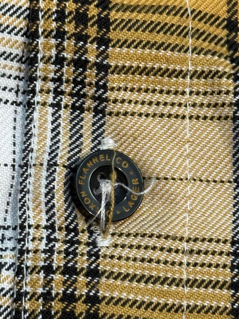 DIXXON Lager Flannel Men 2XL XXL Brown Plaid Pleated Button Up Biker Brew