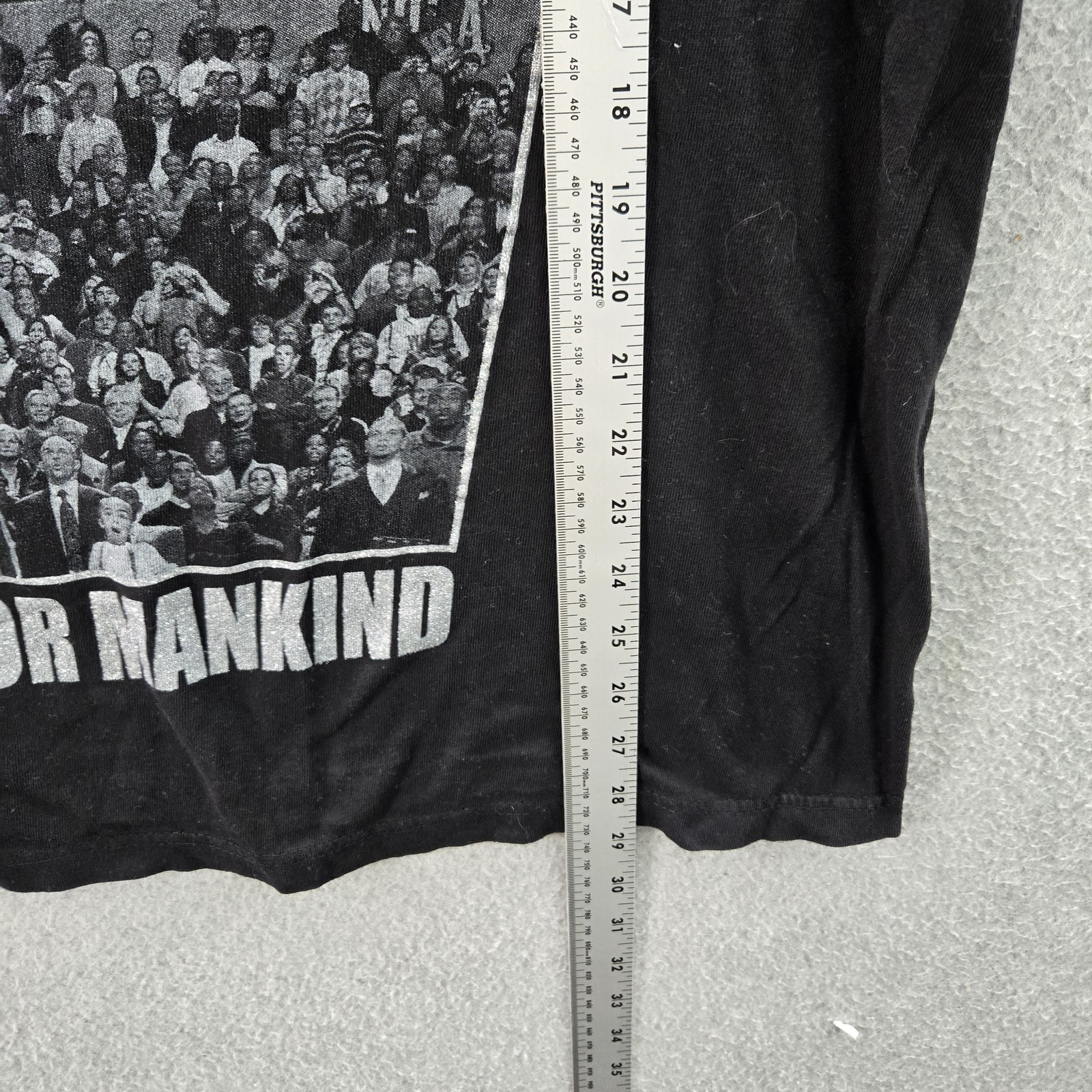 VINTAGE Barrack Obama Men Shirt 2XL Black Y2K Basketball Parody Hip Hop Tee