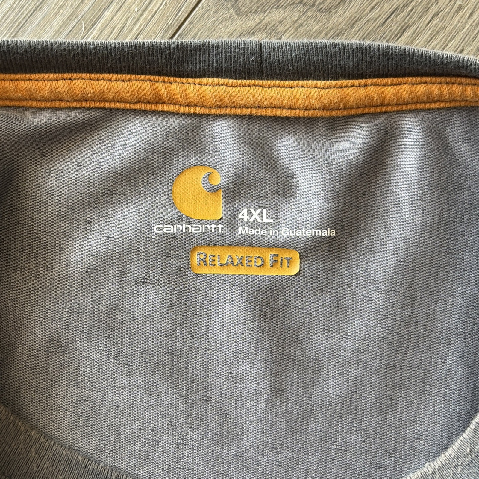 Carhartt Pocket T-Shirt Men’s 4XL Gray Loose Fit Workwear Tee