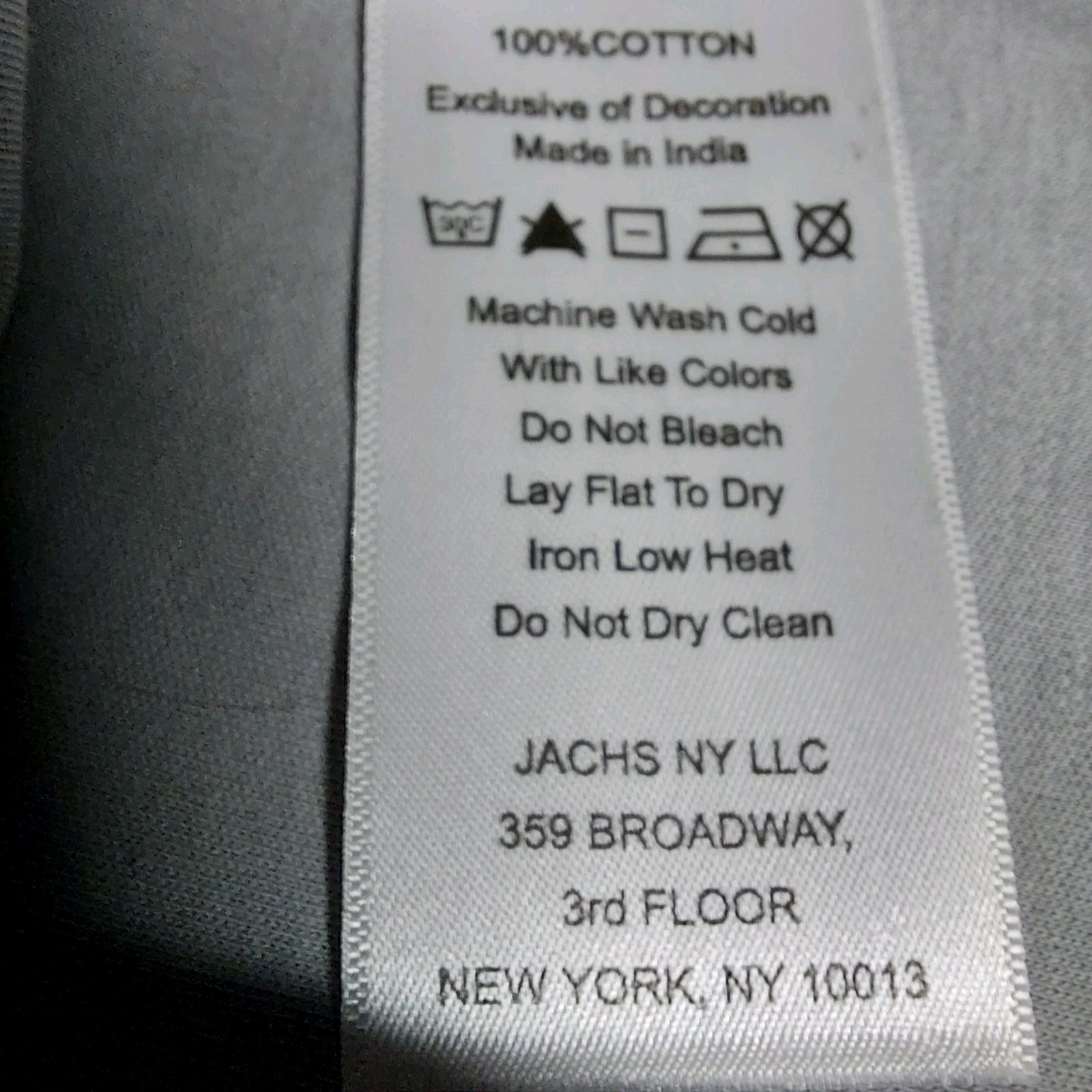 Jachs New York Men’s Tri-Blend Soft Shirt Size Large Grey Machine Washable