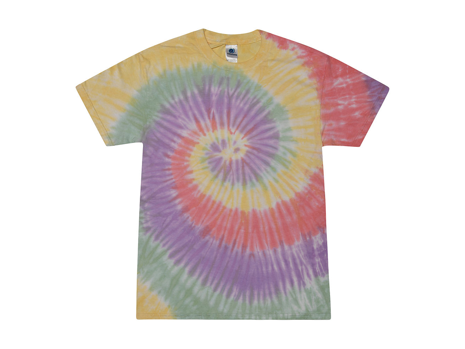 Multi-Color Rainbow New Tie Dye T-Shirts, Kids and Adult S to 5XL, Cotton 100%