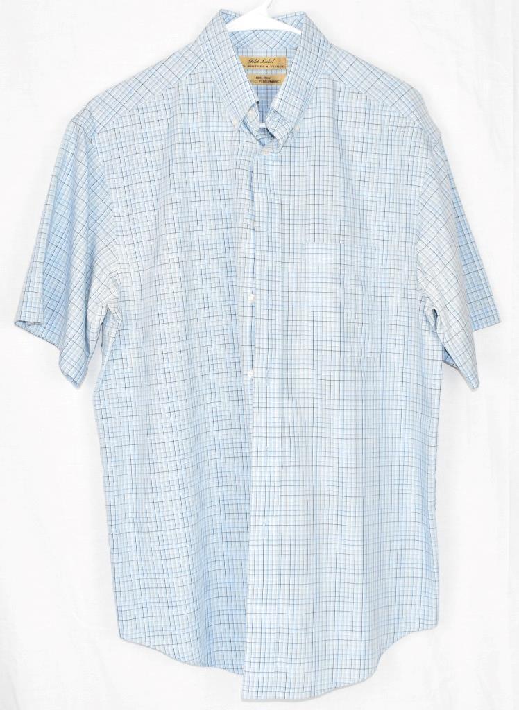 Men’s Shirts Cotton Short Sleeve Casual Non-Iron Machine Wash Button Down
