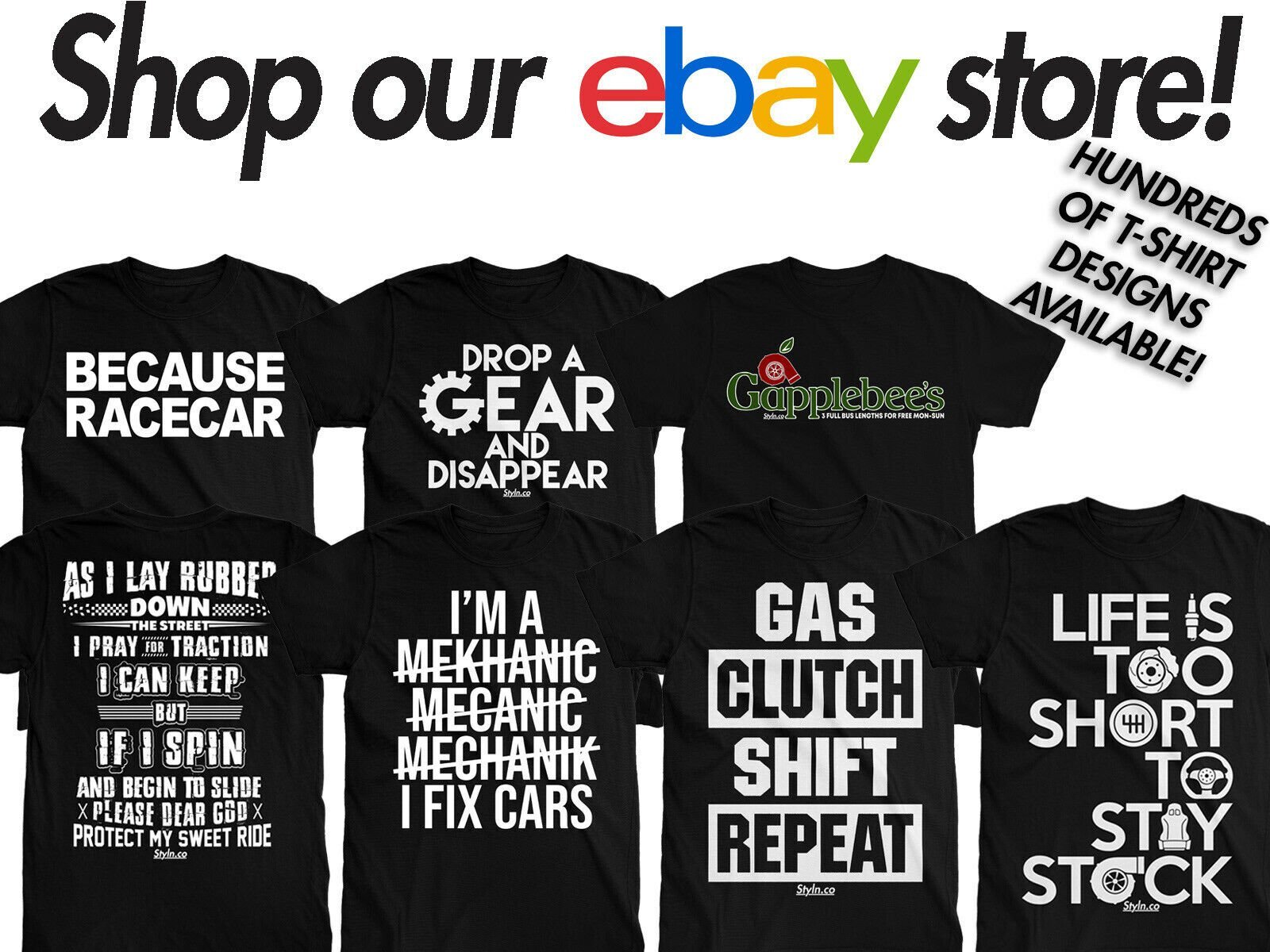 CAR PARTS BOX HAPPINESS T-Shirt Black S-3XL JDM Boost Mechanic Turbo Race