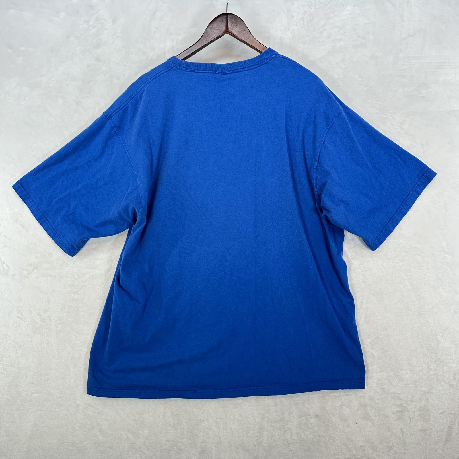 Vintage Pluma Shirt Mens XL Blue Heavyweight Cotton Crewneck Solid Blank Tee 90s