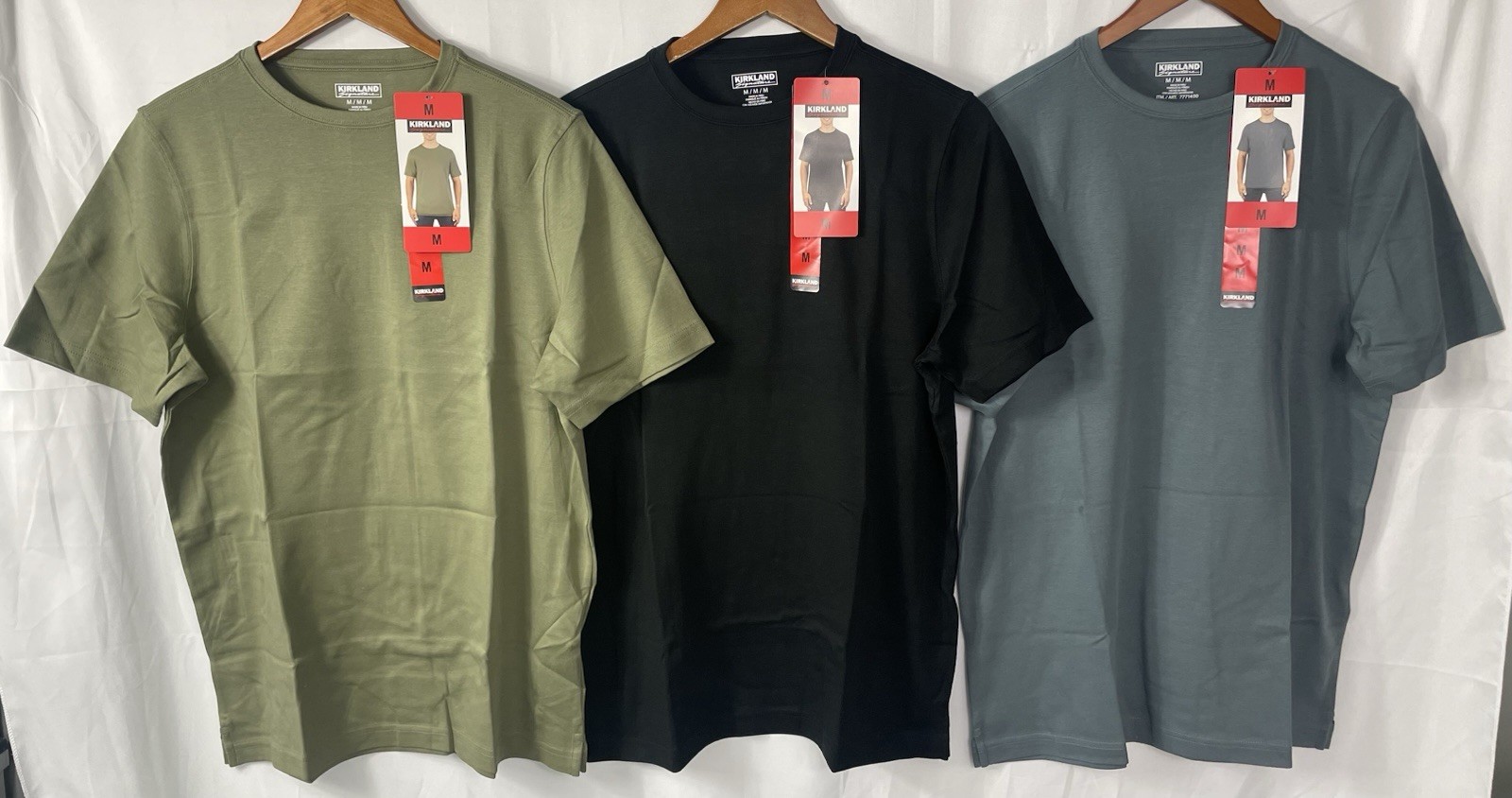 Kirkland Signature Men’s 100% Pima Tee Pick Your Size & Color NWT