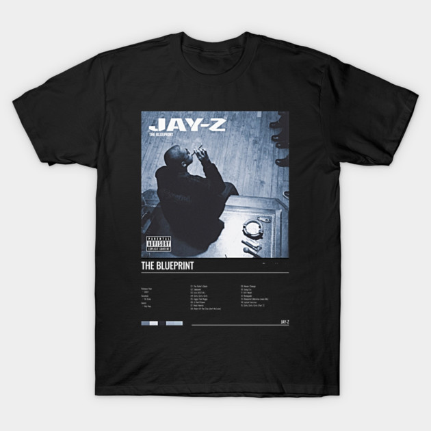 JAY-Z The Blueprint Album T-Shirt Vintage Hip Hop Rap Graphic Tee Rocafella Men