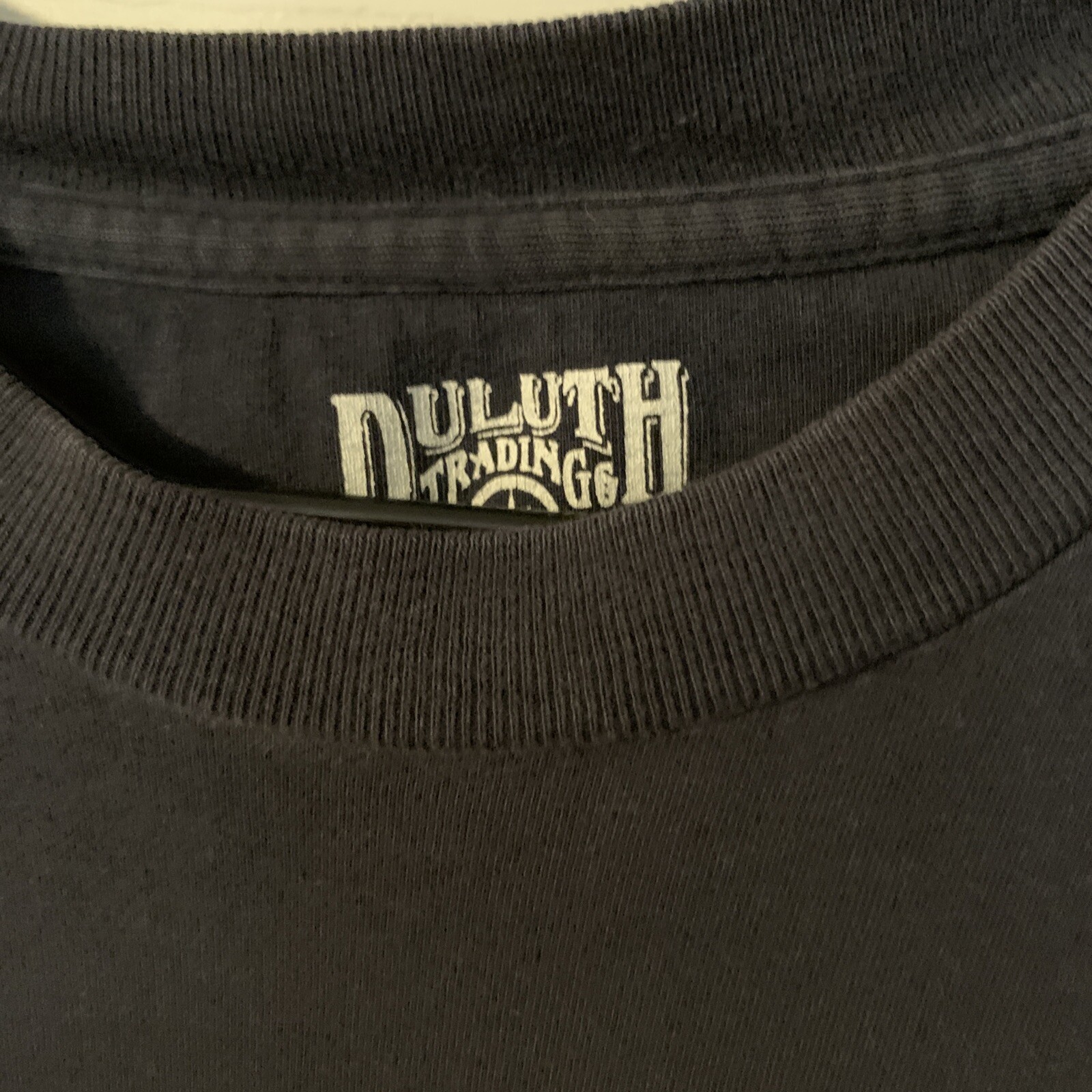 MENS DULUTH TRADING NAVY BLUE LONG SLEEVE TEE Sz. XL 100% COTTON MACHINE WASH