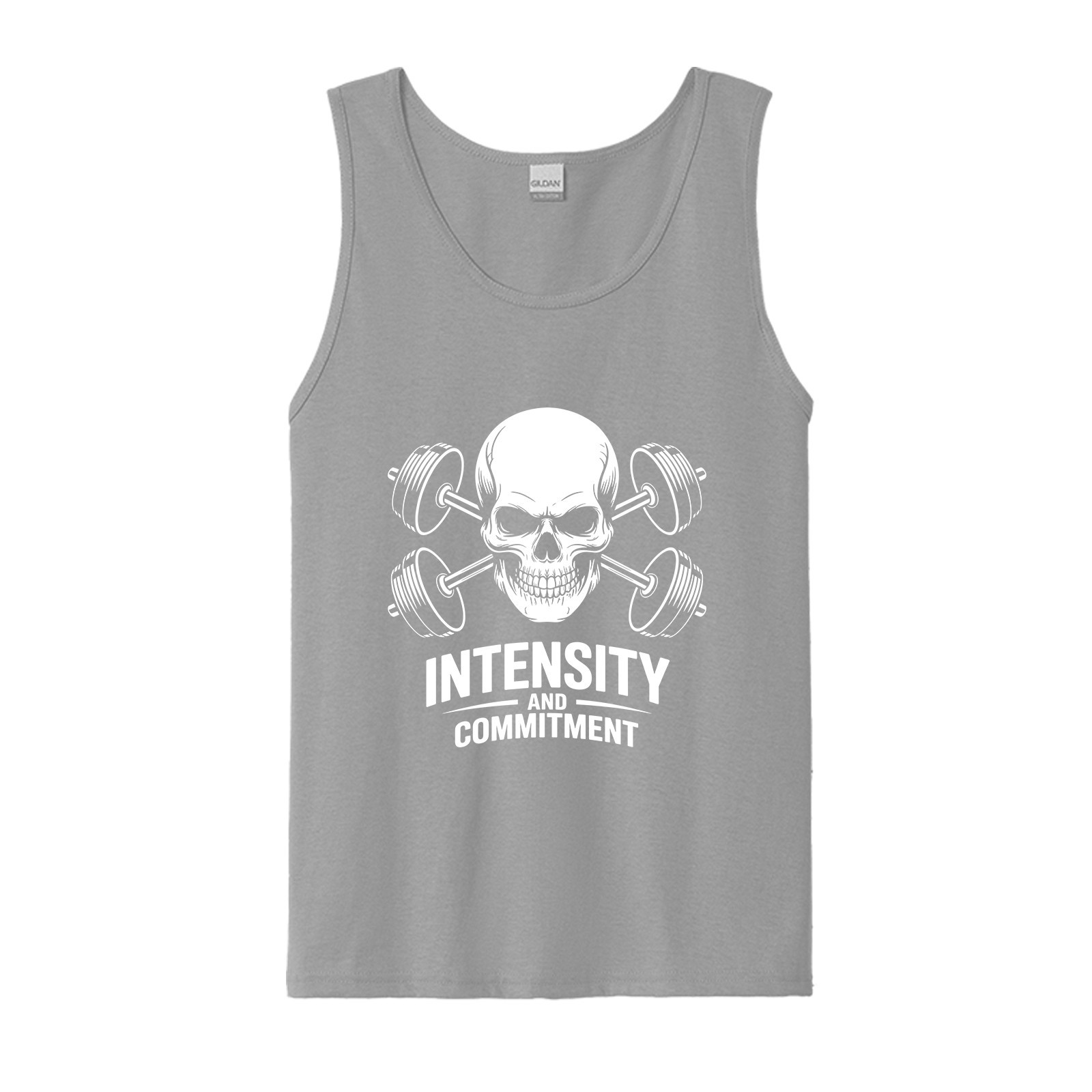 Skull Skeleton Gym Motivation Men TankTop Workout casual wear USA Gift Unisex