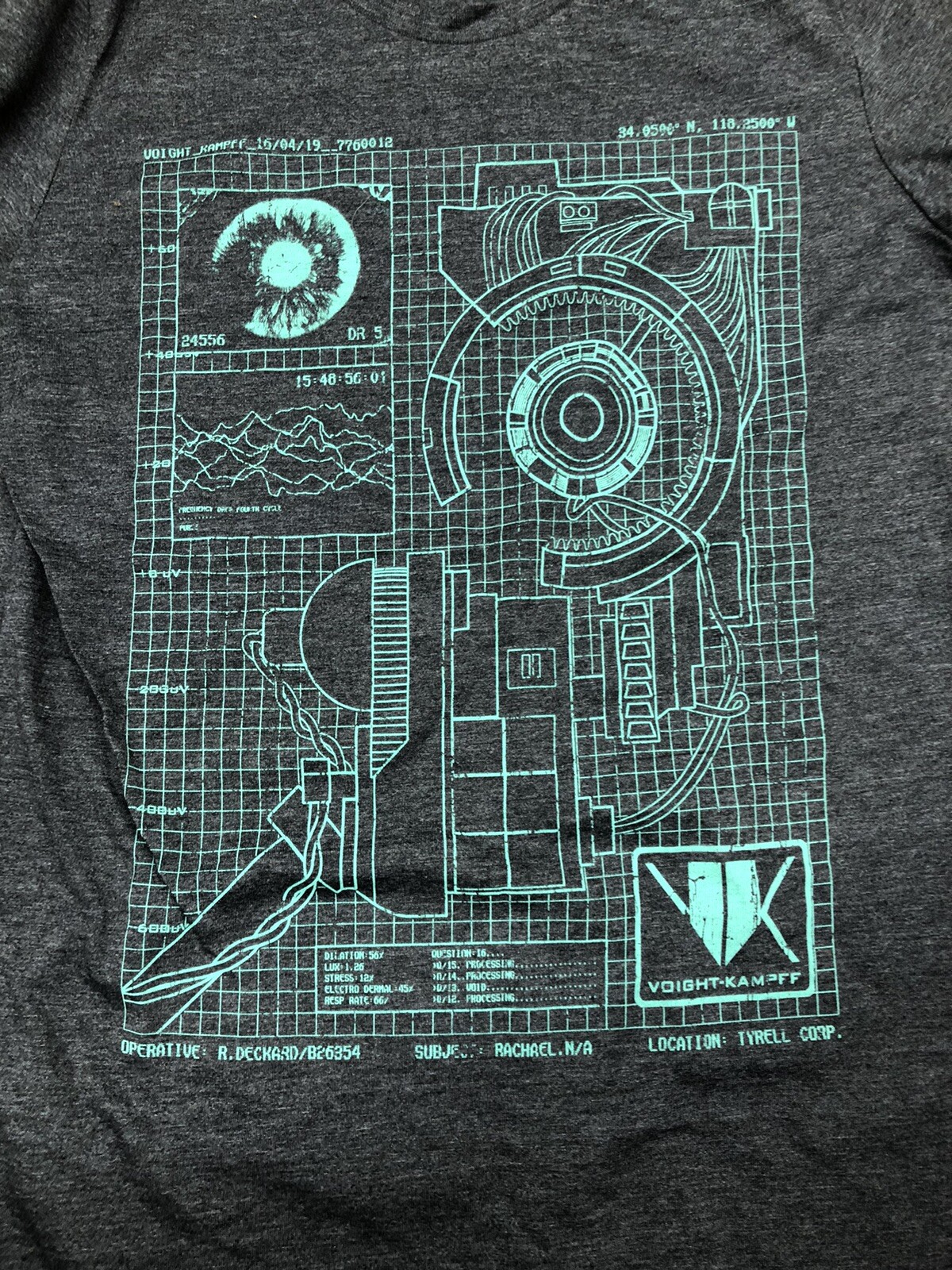 Bella + Canvas Unisex T Shirt Small Jersey Tee Shirt Blade Runner Gray