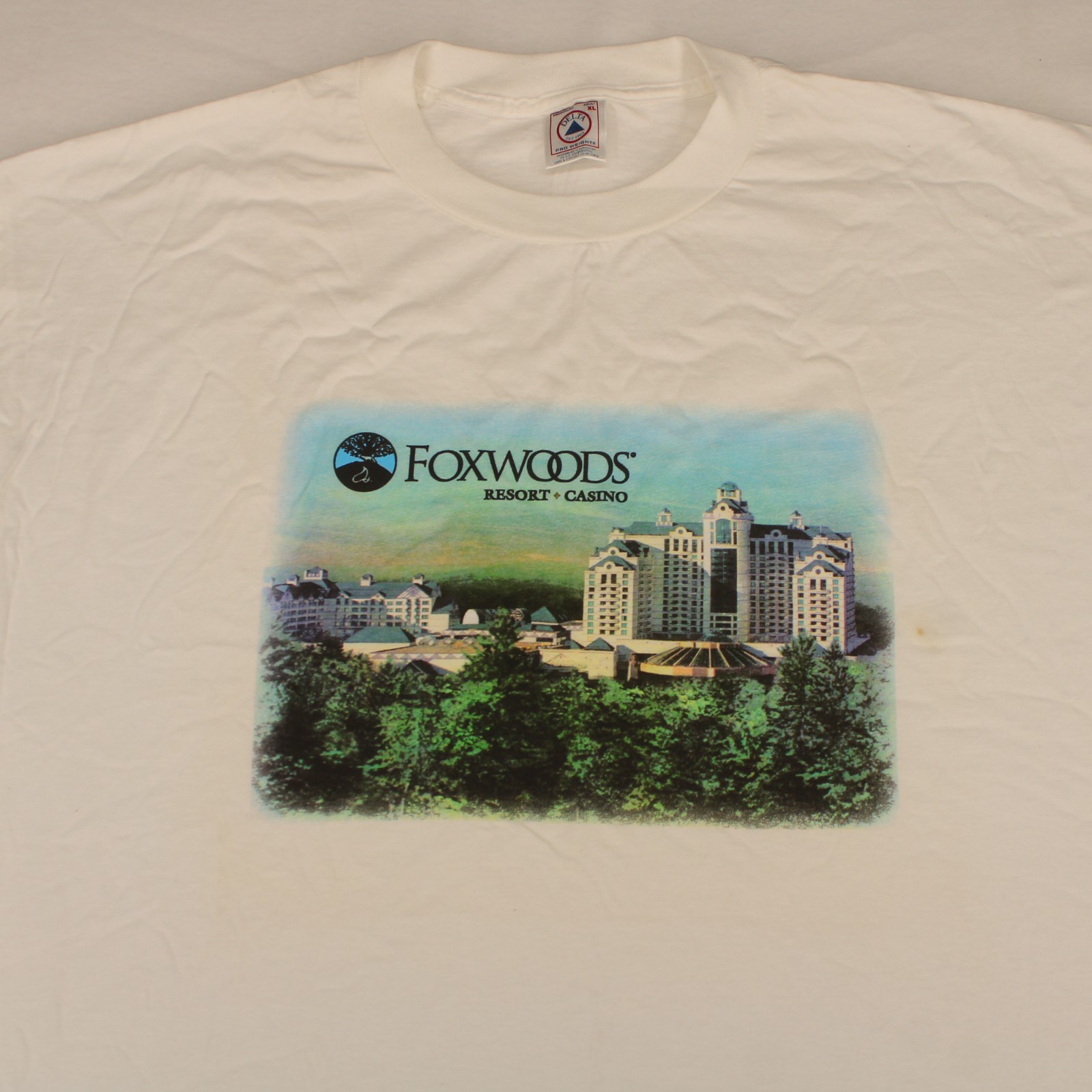 DELTA PRO Vtg 90s FOXWOODS RESORT CASINO Graphic T-SHIRT Men’s XL