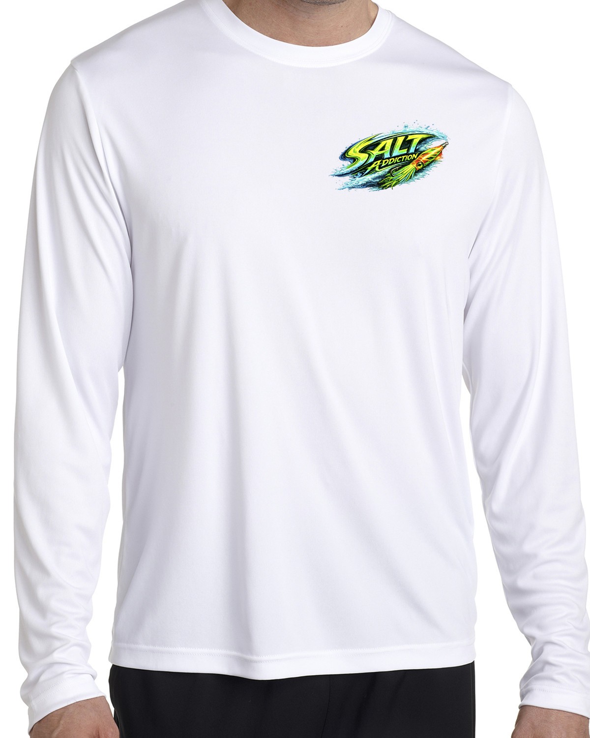 Salt Addiction Saltwater microfiber long sleeve dry fit style Tuna offshore mens