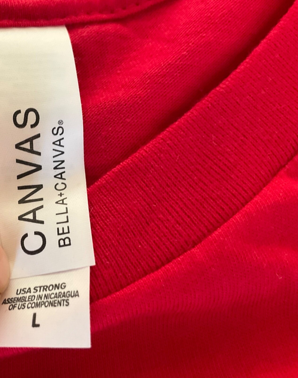 Bella+Canvas Unisex T Shirt Short-Sleeve 100% Cotton Jersey Tee 3001C Red Large
