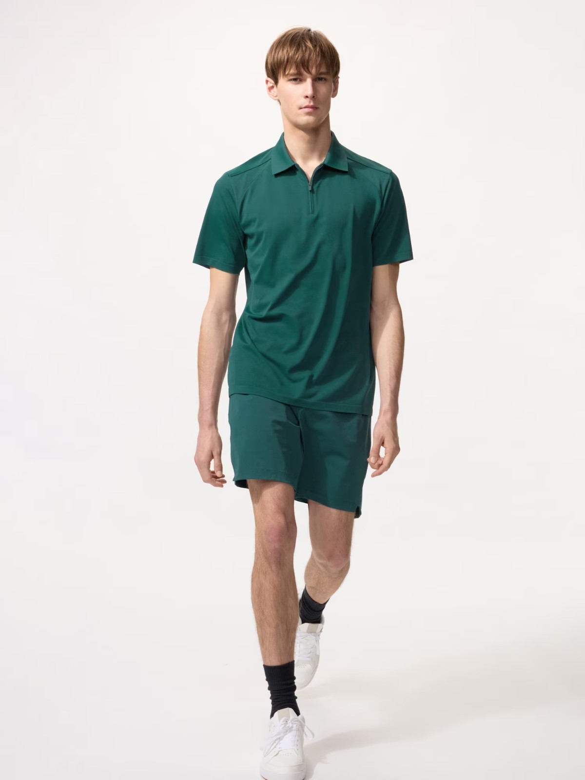 UNIQLO x ROGER FEDERER XS-4XL Dry-EX Half-Zip Polo Shirt Men 3 Colors 482306 NWT