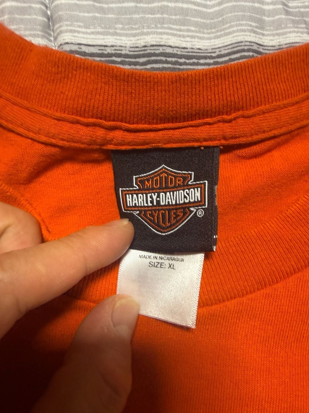 Harley-Davidson Panama City Beach FL Jet Graphic T-Shirt Orange XL
