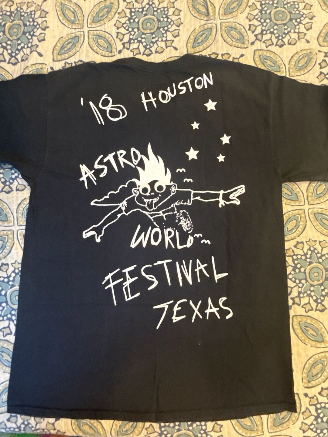 Travis Scott Astroworld Look Mom I Can Fly 2018 Houston Festival Tee