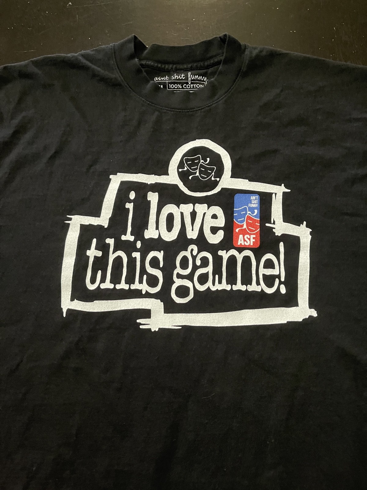 Ain’t S#*! Funny I Love This Game NBA Parody T-Shirt, Black, Size: XL