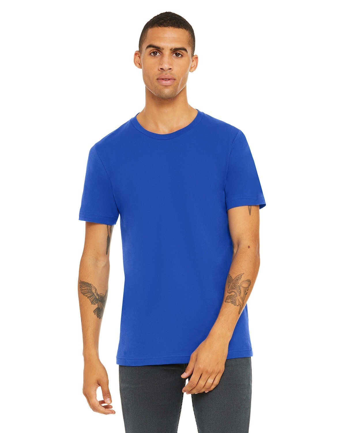 Bella + Canvas 3001C 3XL True Royal Cotton Jersey Tee Unisex Blue Tshirt