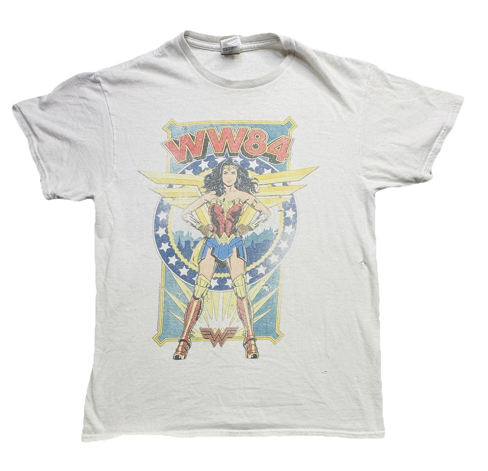 Wonder Woman WW84 Shirt Mens Medium DC Comics Superhero Movie Tee Distressed