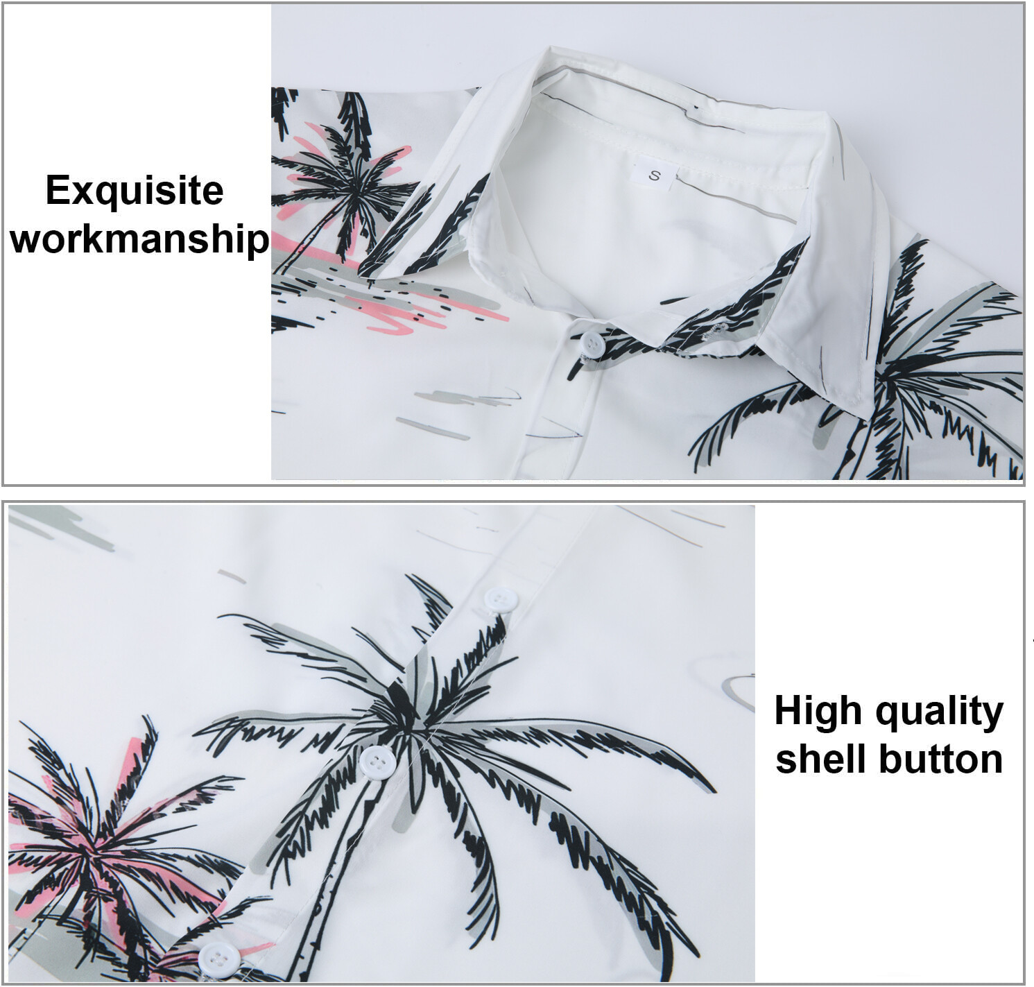 Hawaiian Shirts Men’s Aloha Summer Casual Beach Button-Down Cruise Holiday Party